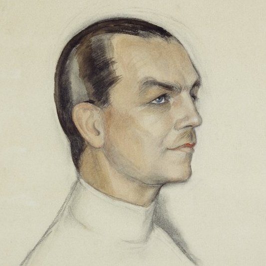 Gerda Wegener’s portrait of Kurt Warnekros (Dresden 1930) In Copyright, used with permission of National Museum of Denmark